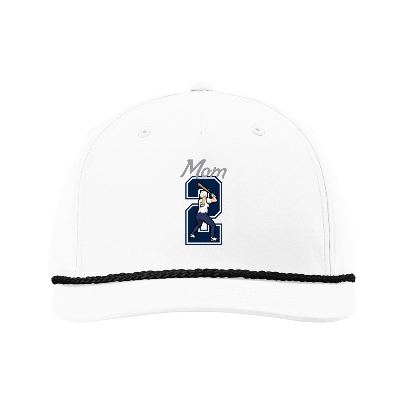 Five-Panel Classic Rope Cap — Mothers Day Shirsey in White