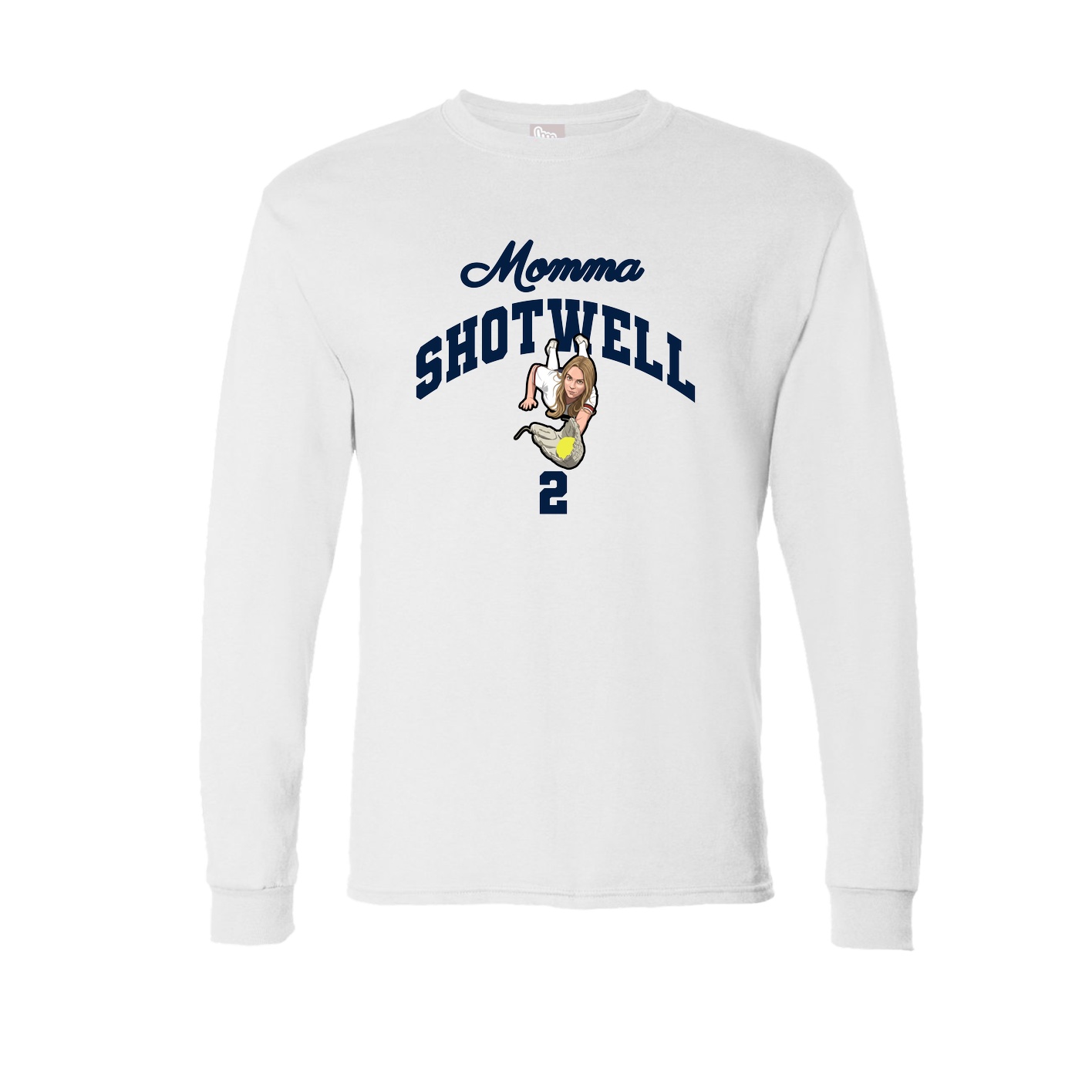 Long Sleeve Tee — Mothers Day Arch in White