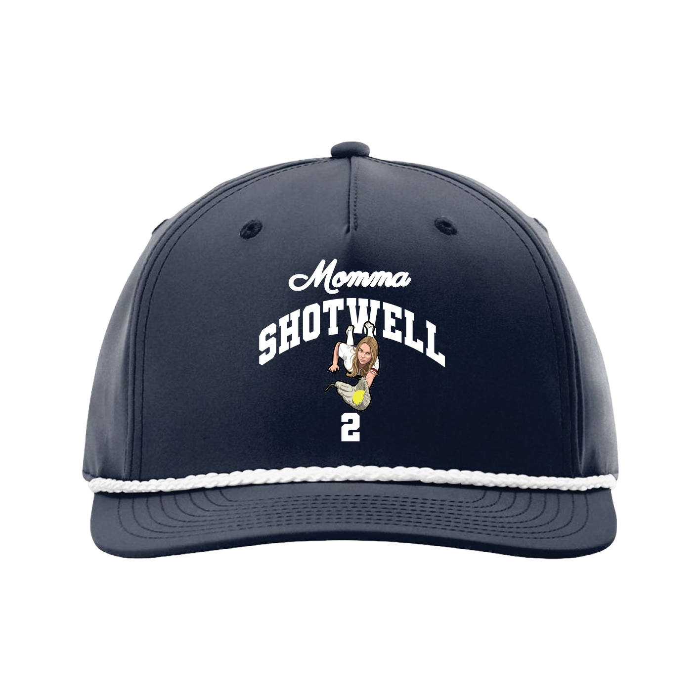 Five-Panel Classic Rope Cap — Mothers Day Arch in Navy