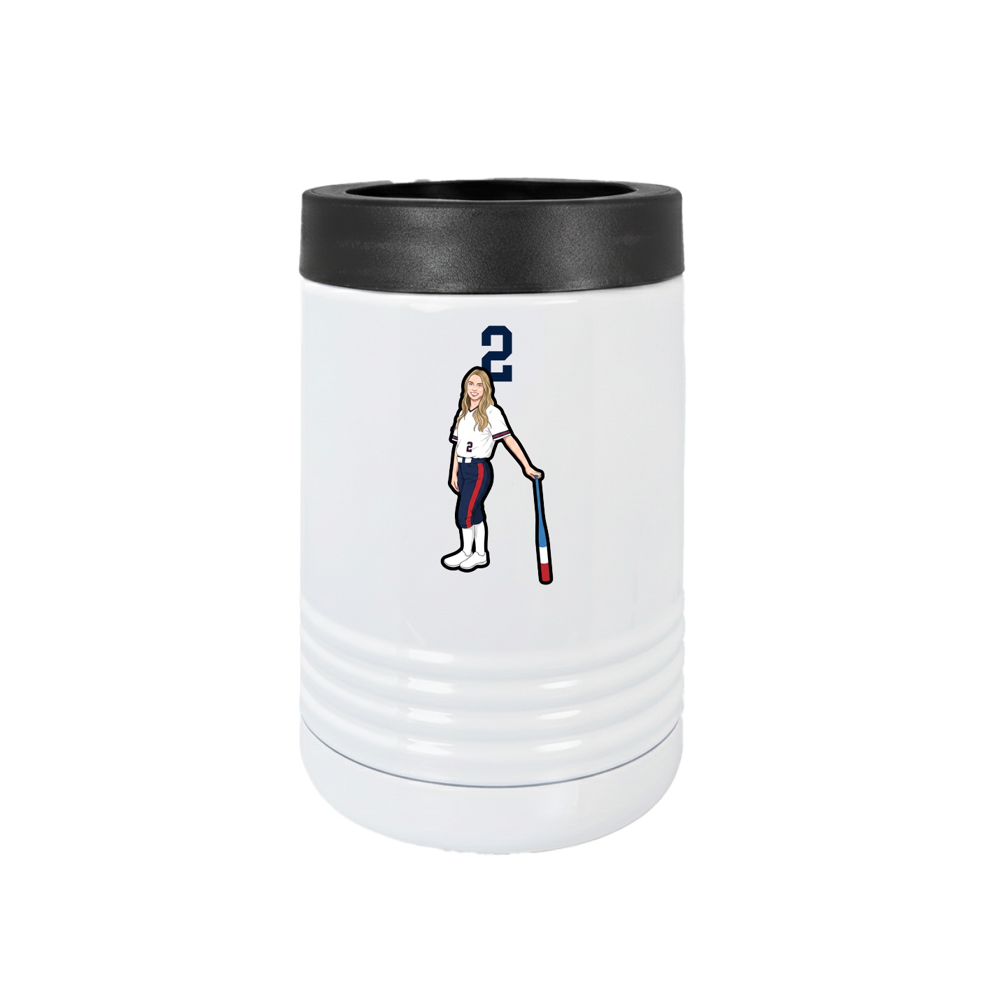 Beverage Holder — Number Top in White