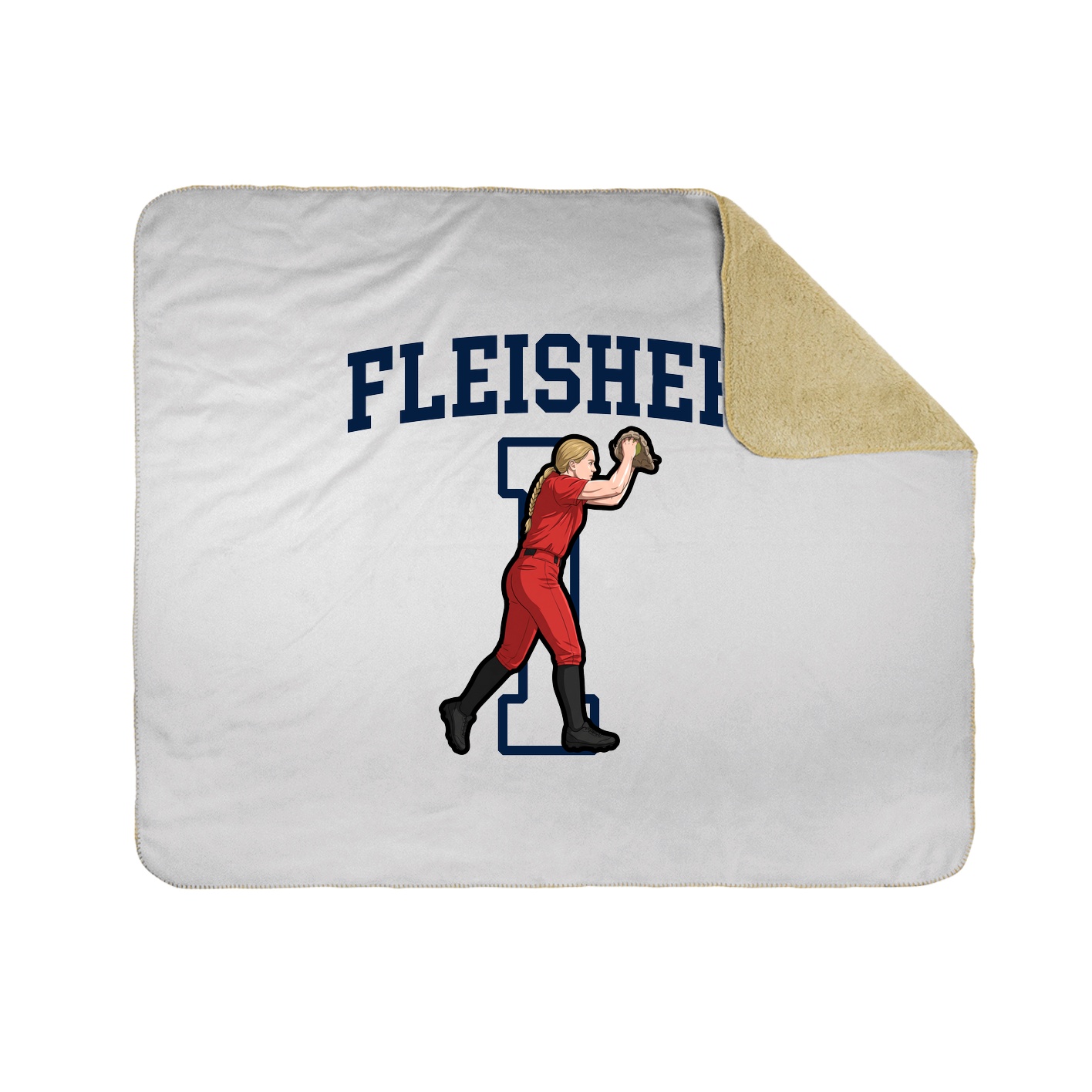 Throw Blanket — Shirsey in White