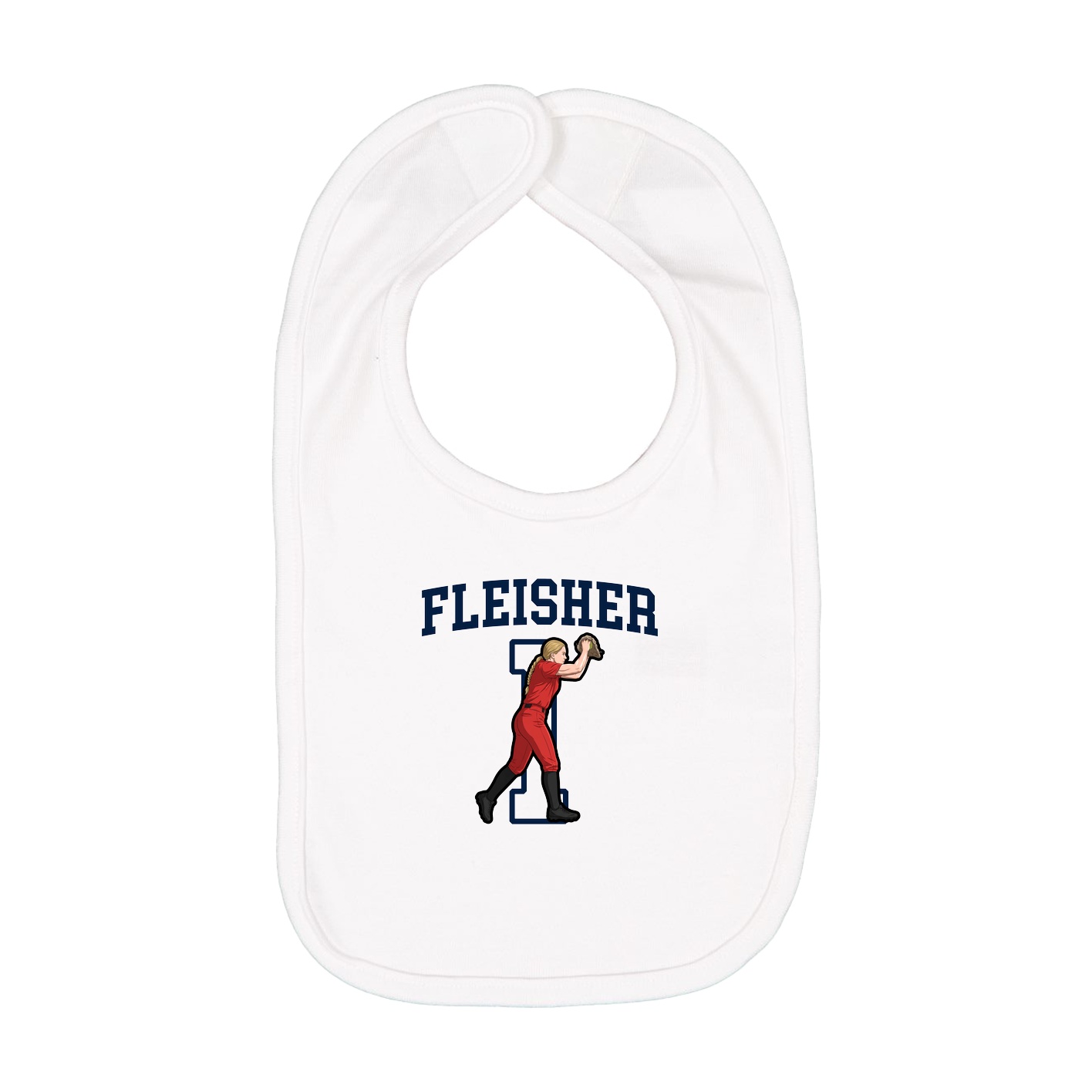 Infant Bib — Shirsey in White