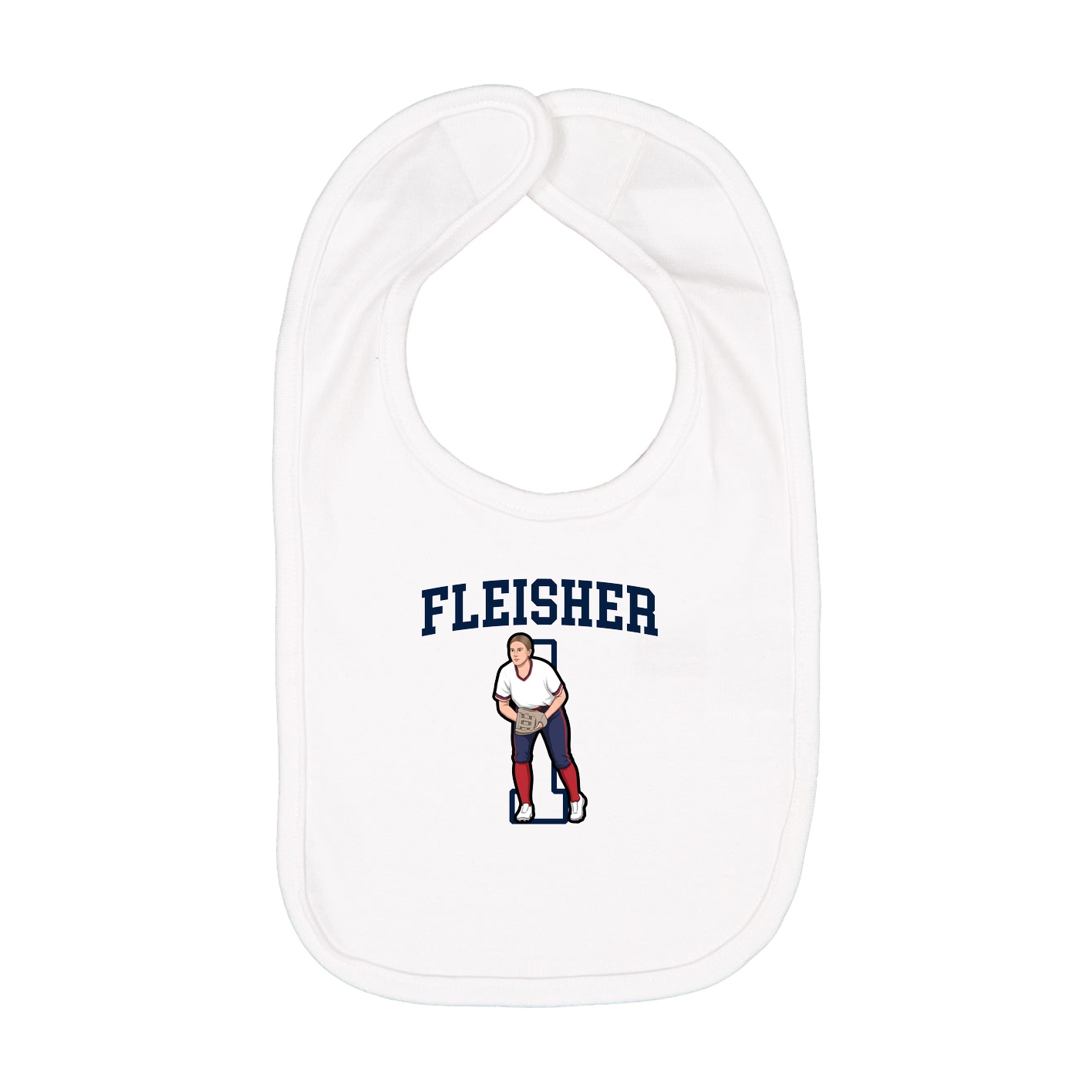 Infant Bib — Shirsey in White