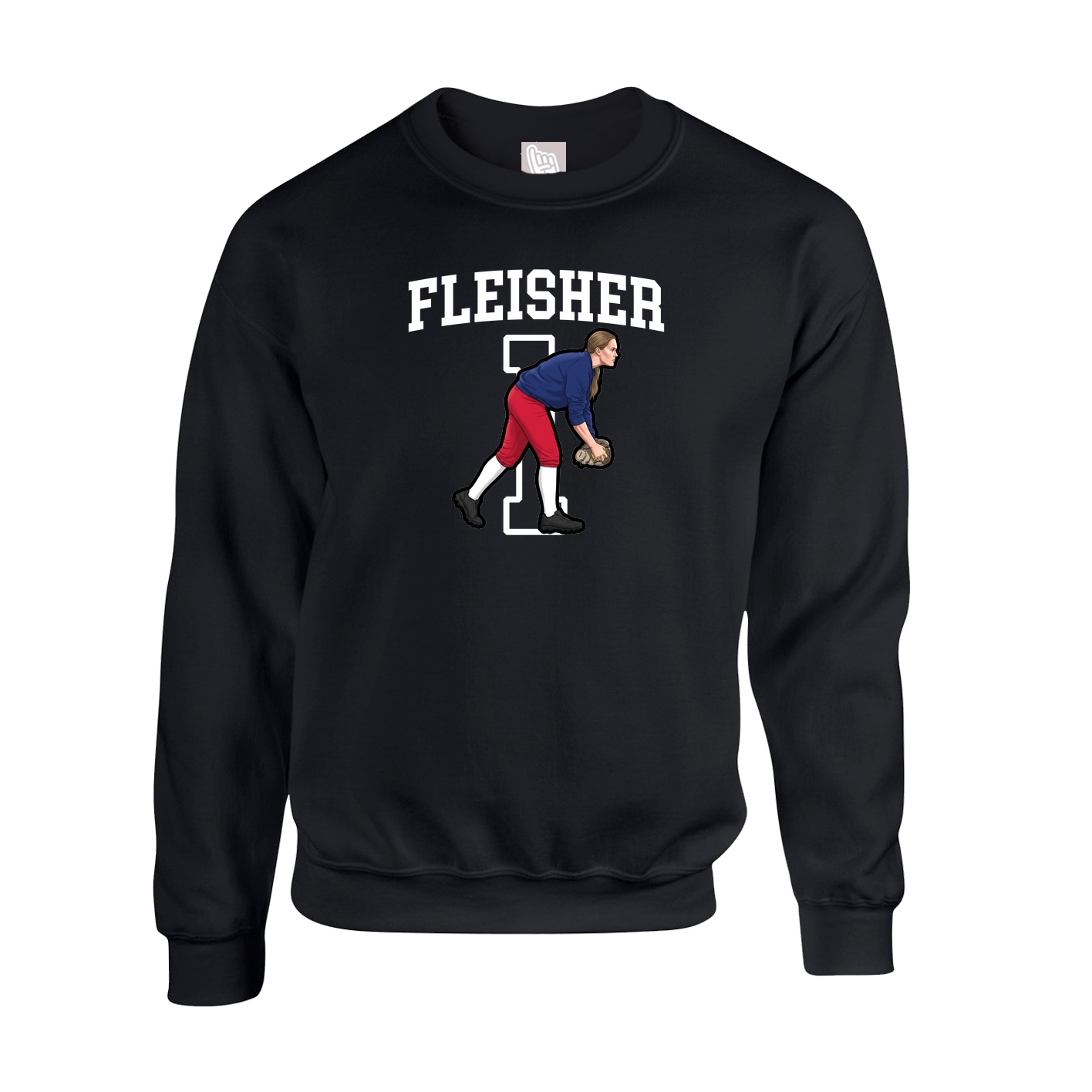 Fleece Crew — Shirsey in Black