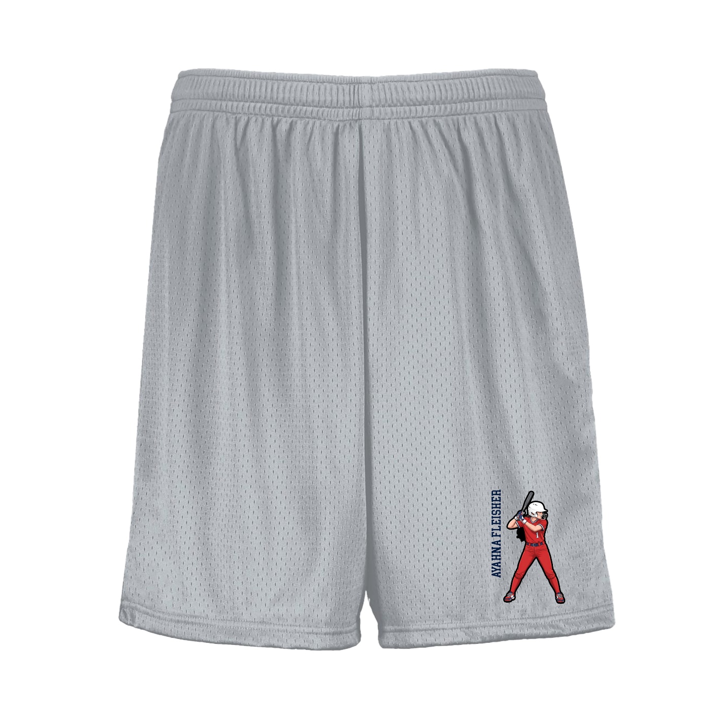 Shorts — Name Vertical in Silver