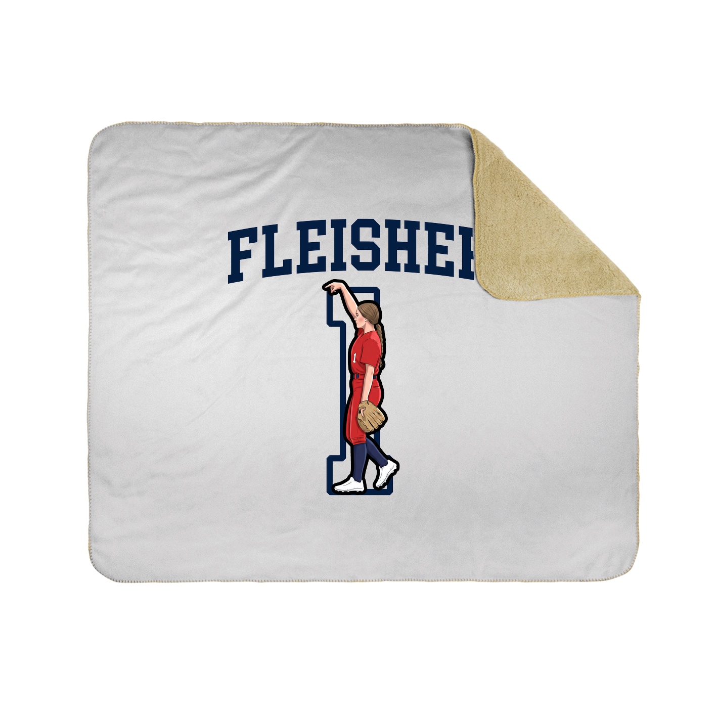Throw Blanket — Shirsey in White