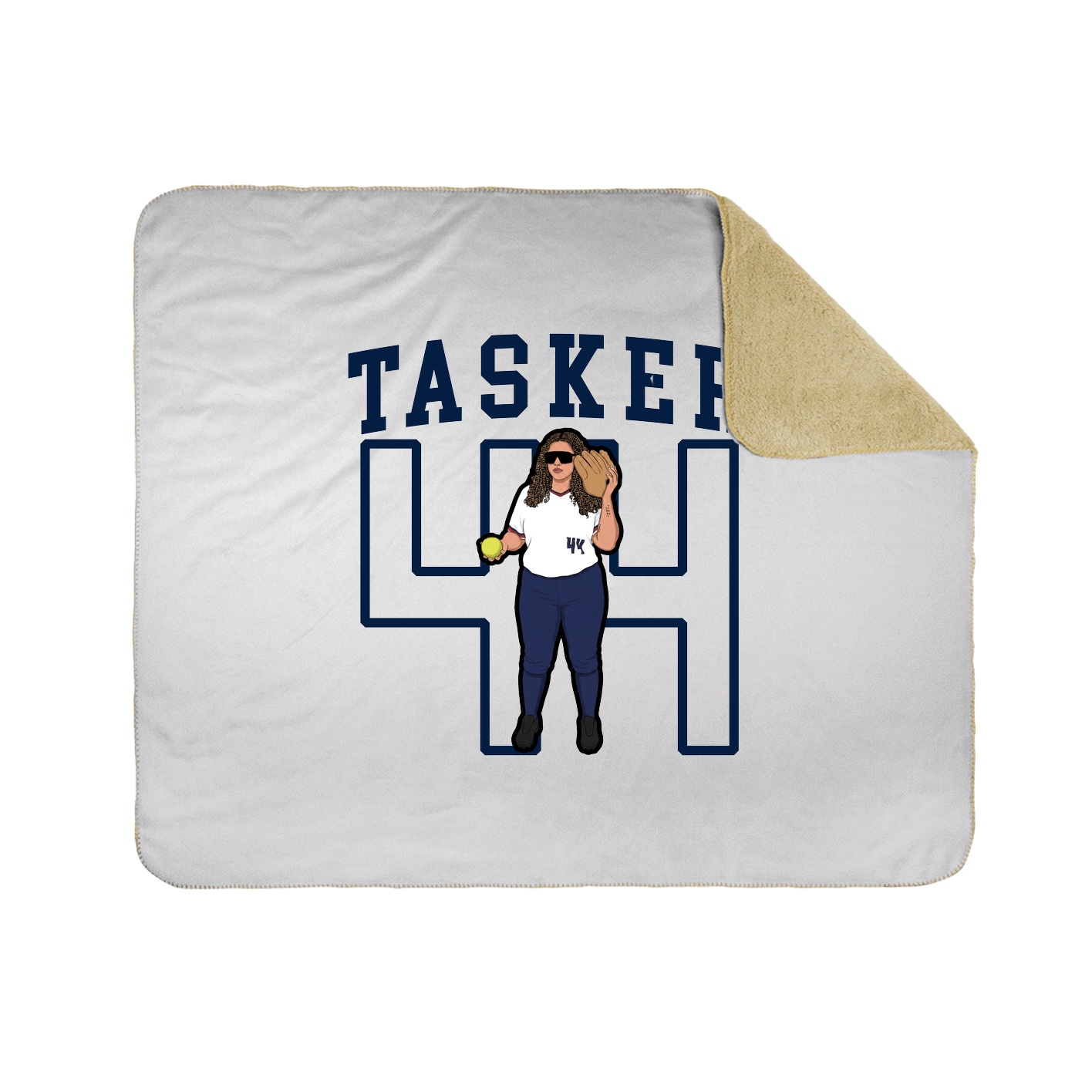 Throw Blanket — Shirsey in White