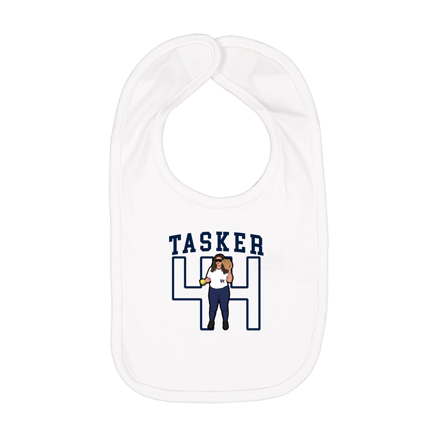 Infant Bib — Shirsey in White