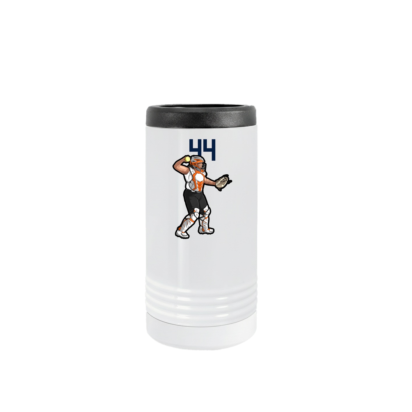 Slim Beverage Holder — Number Top in White
