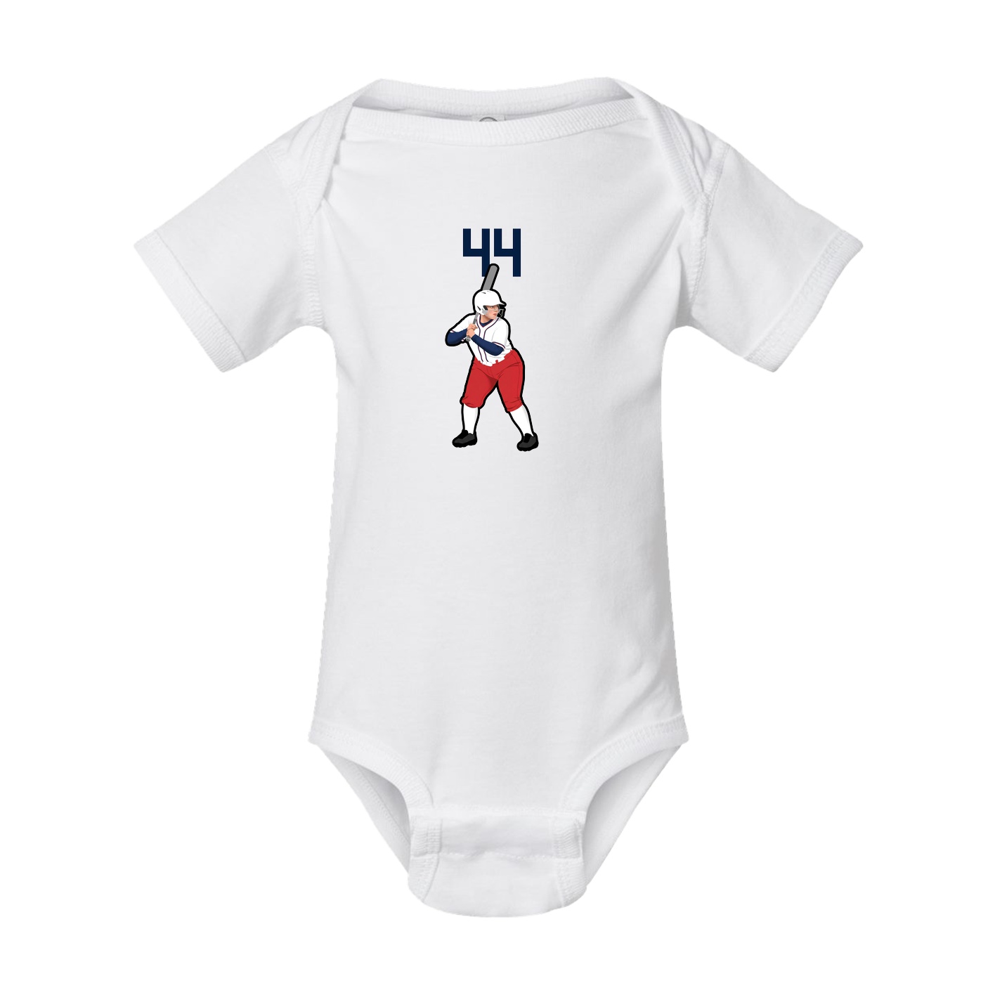 Baby Onesie — Number Top in White