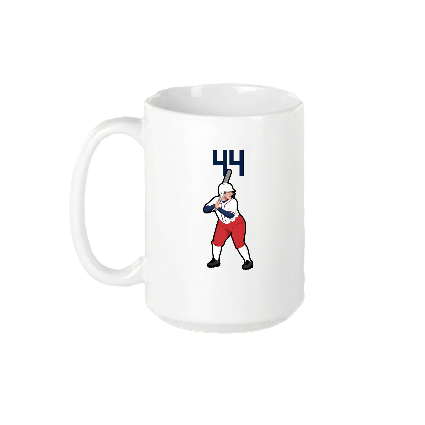 15oz Coffee Mug — Number Top in White