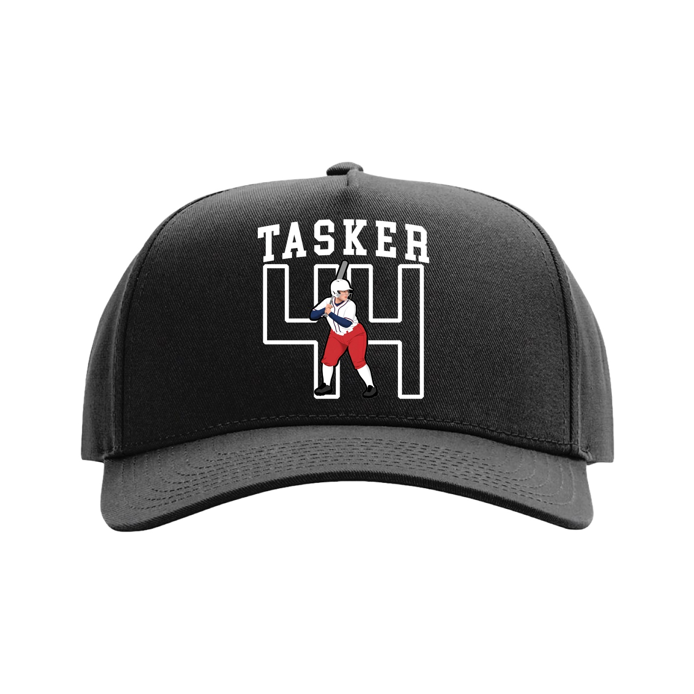 Full Fabric Five-Panel Champ Cap — Shirsey in Black