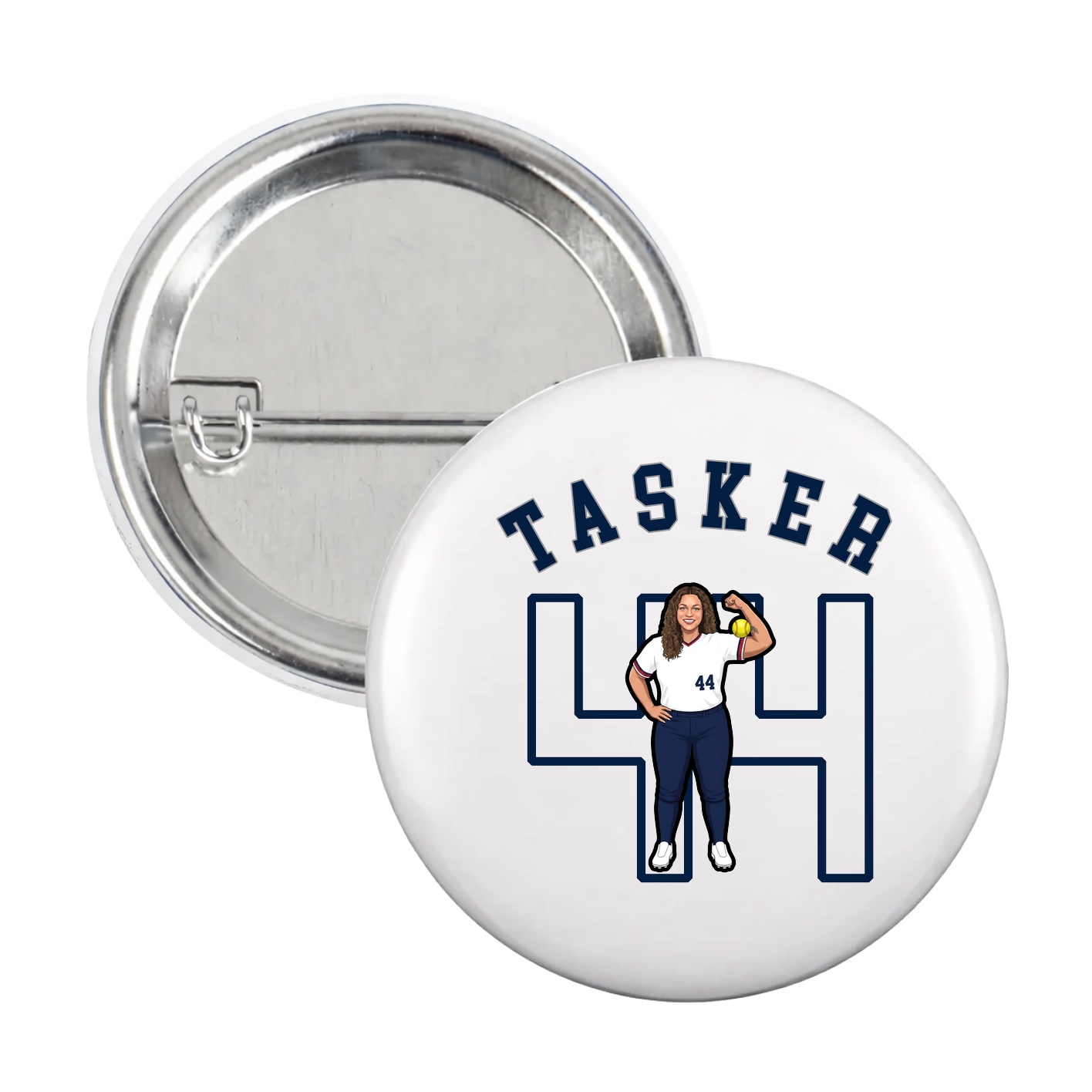 Game Day Button — Shirsey Arch in White
