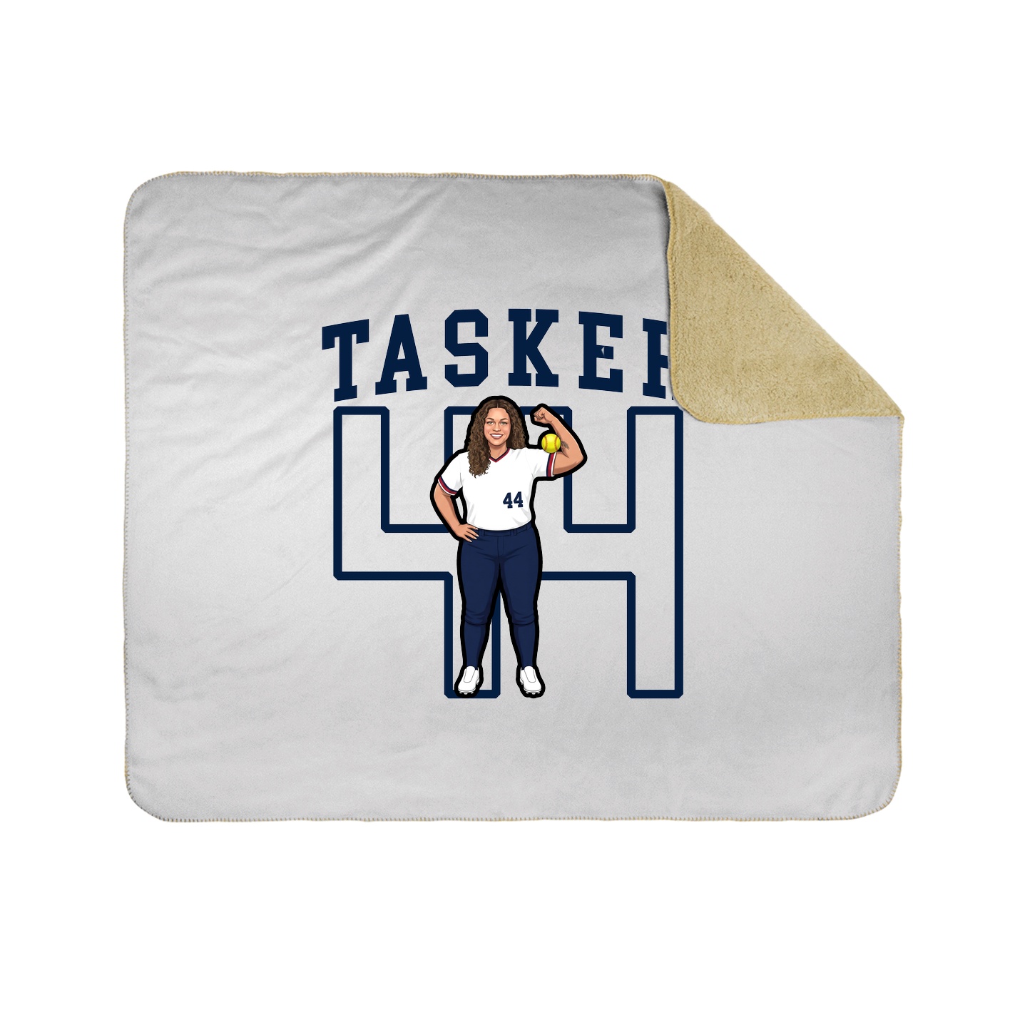 Throw Blanket — Shirsey in White