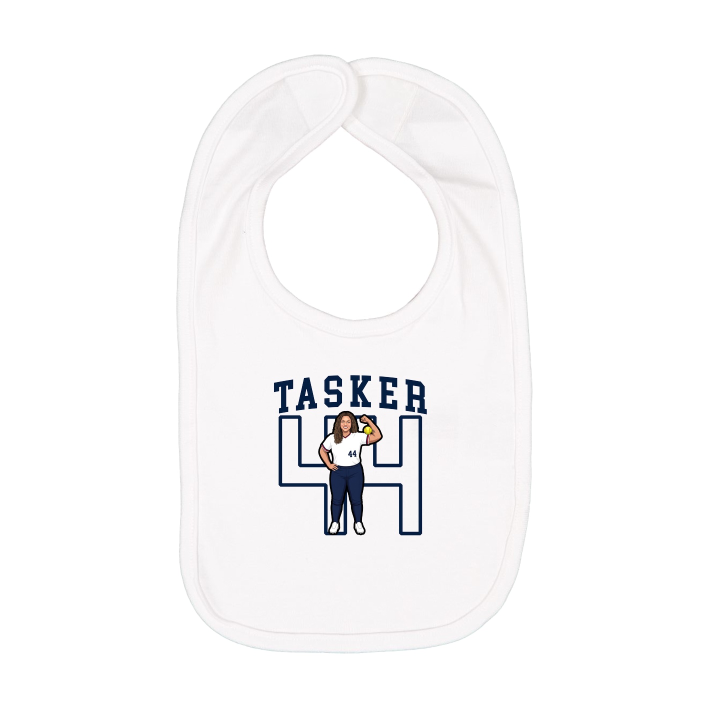 Infant Bib — Shirsey in White