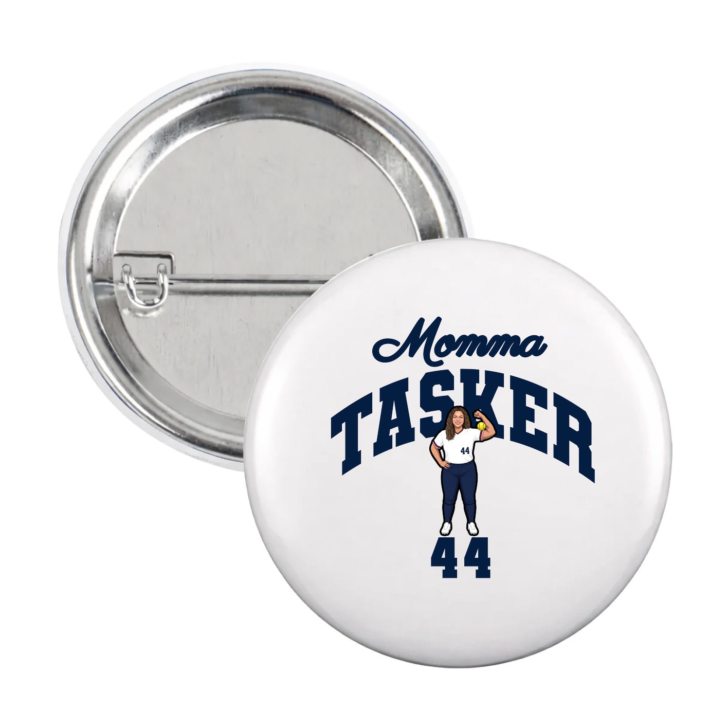 Game Day Button — Mothers Day Arch in White