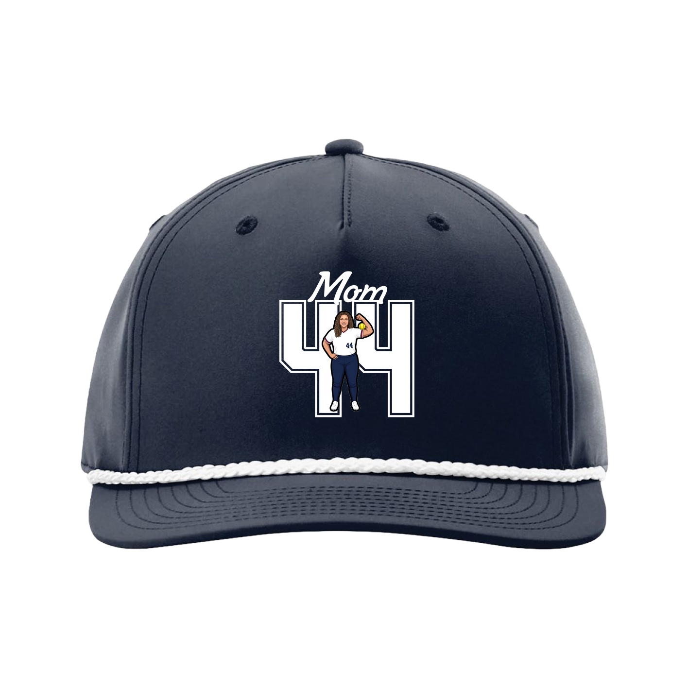 Five-Panel Classic Rope Cap — Mothers Day Shirsey in Navy