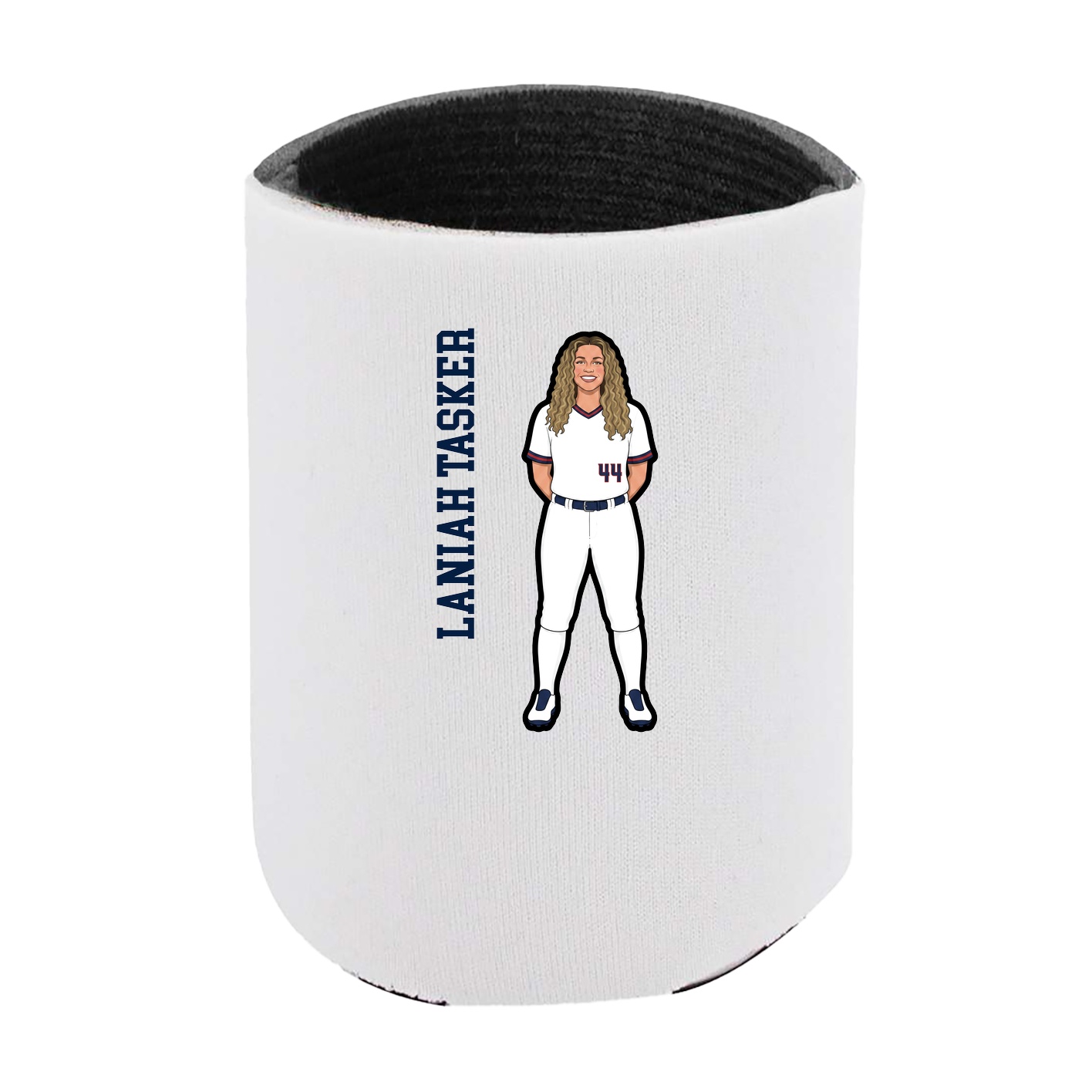 Can Holder — Name Vertical in White