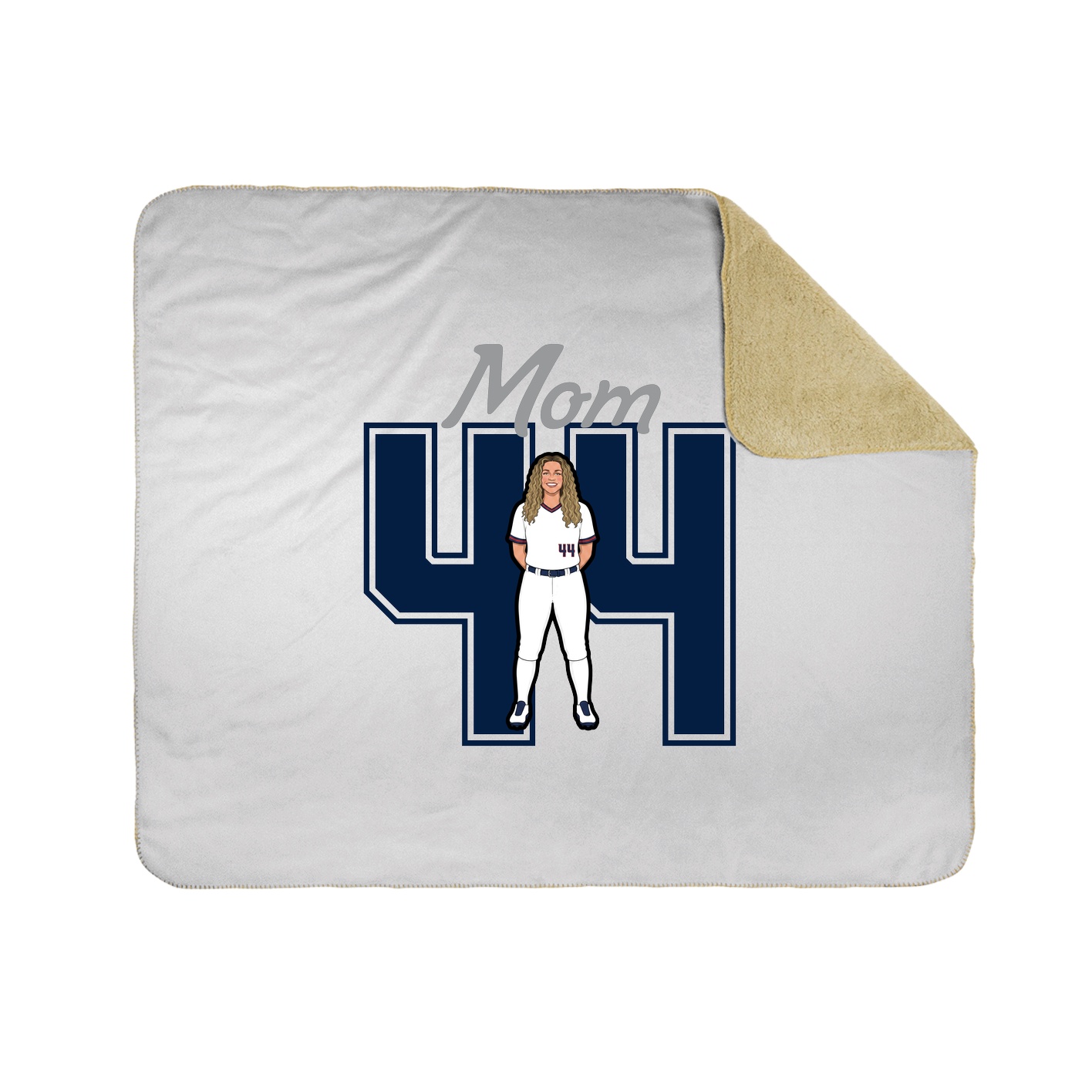 Throw Blanket — Mothers Day Shirsey in White