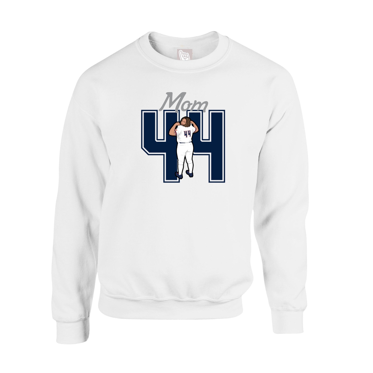 Fleece Crew — Mothers Day Shirsey in White