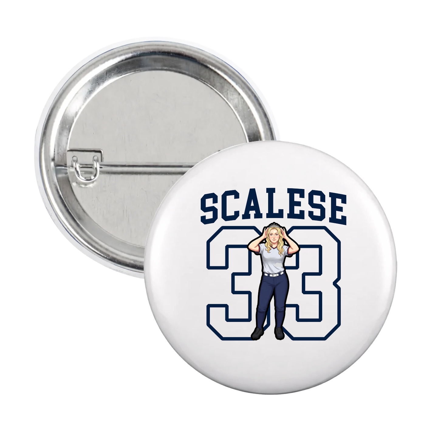 Game Day Button — Shirsey in White