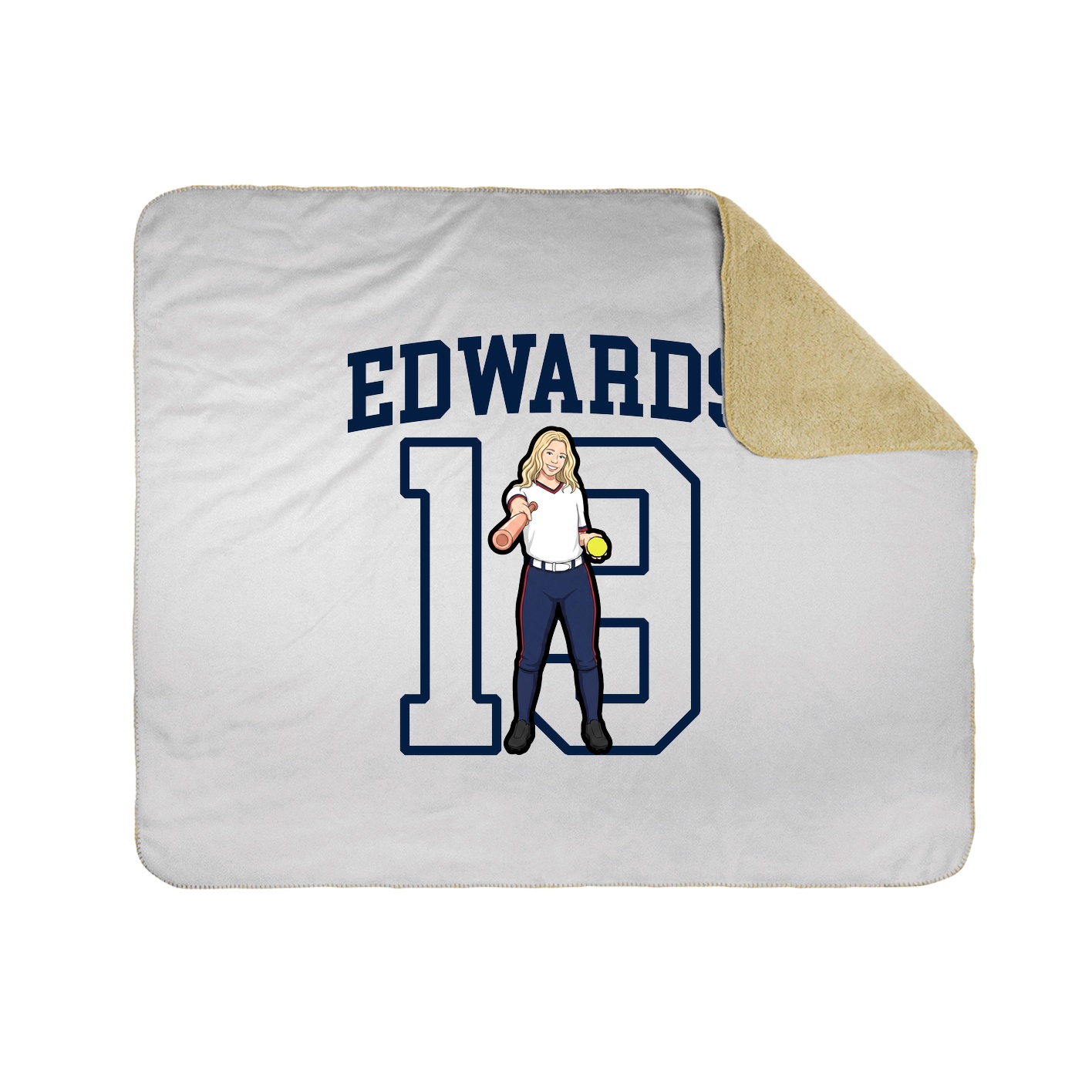 Throw Blanket — Shirsey in White