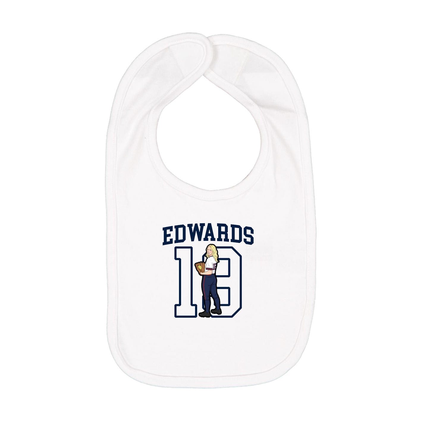 Infant Bib — Shirsey in White