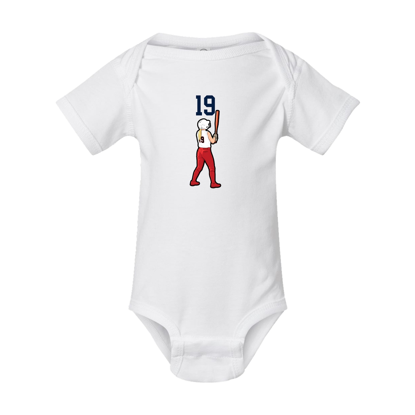 Baby Onesie — Number Top in White
