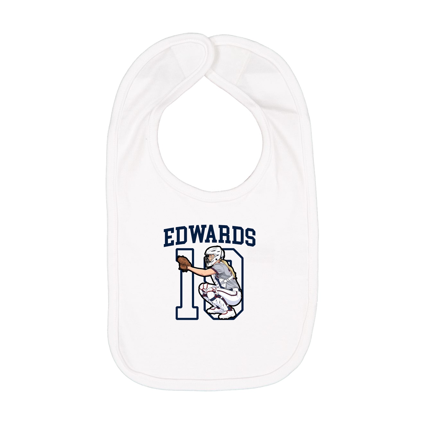 Infant Bib — Shirsey in White