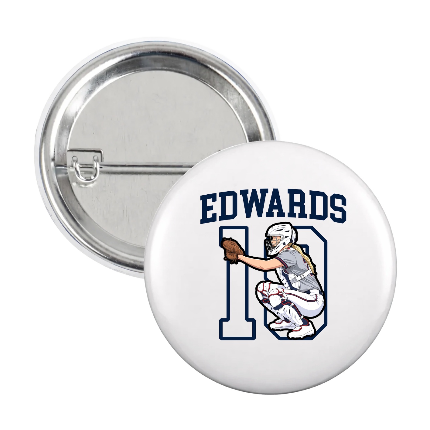 Game Day Button — Shirsey in White