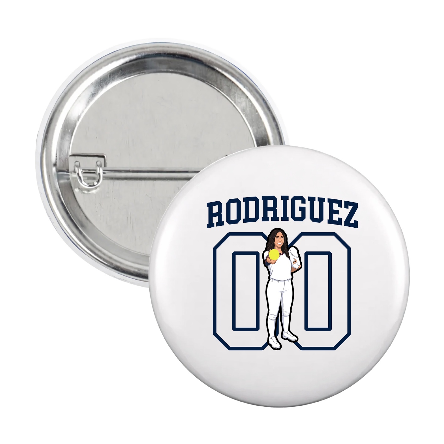Game Day Button — Shirsey in White