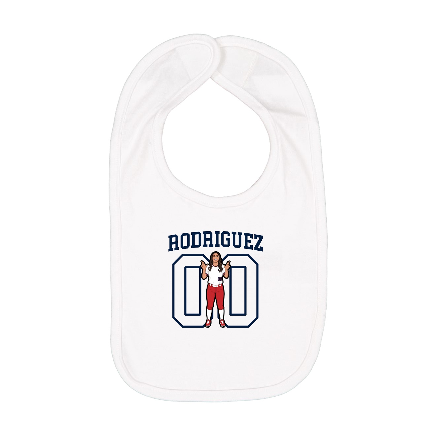 Infant Bib — Shirsey in White