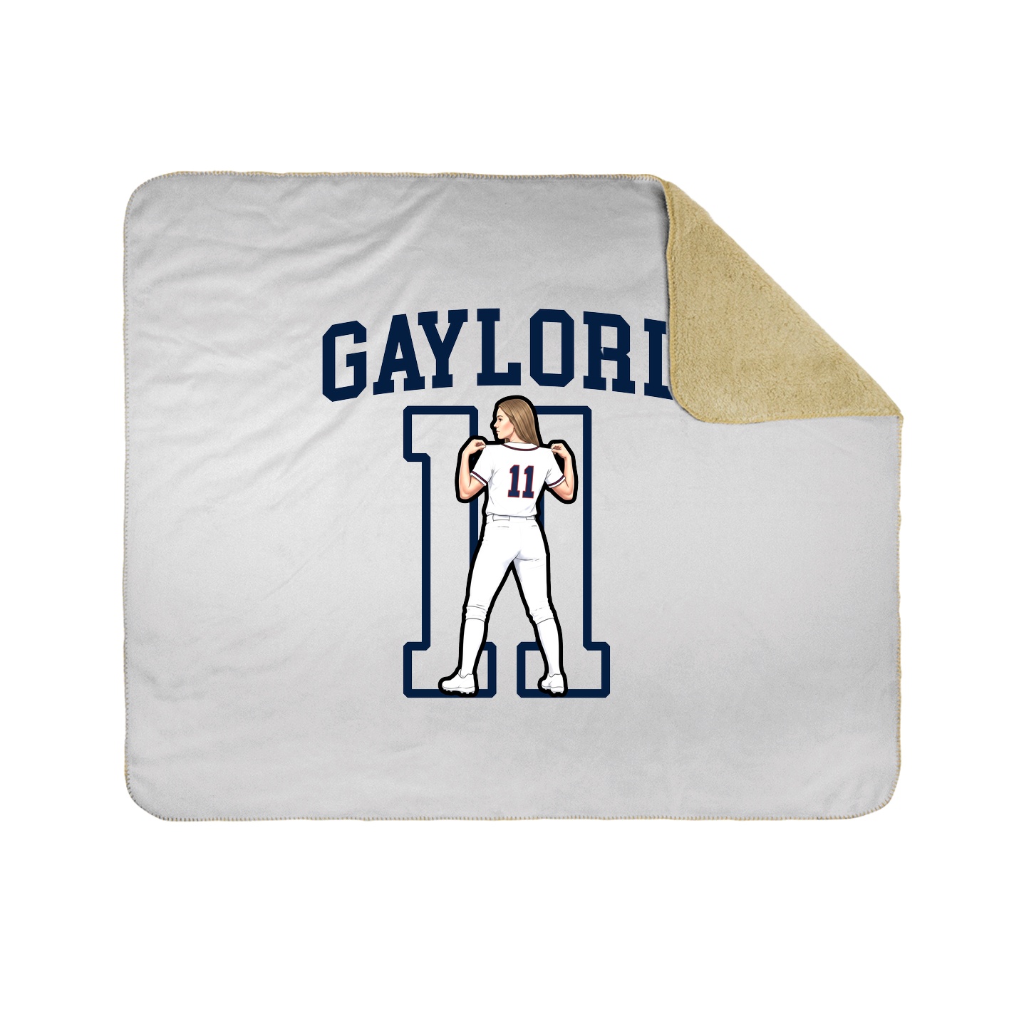 Throw Blanket — Shirsey in White