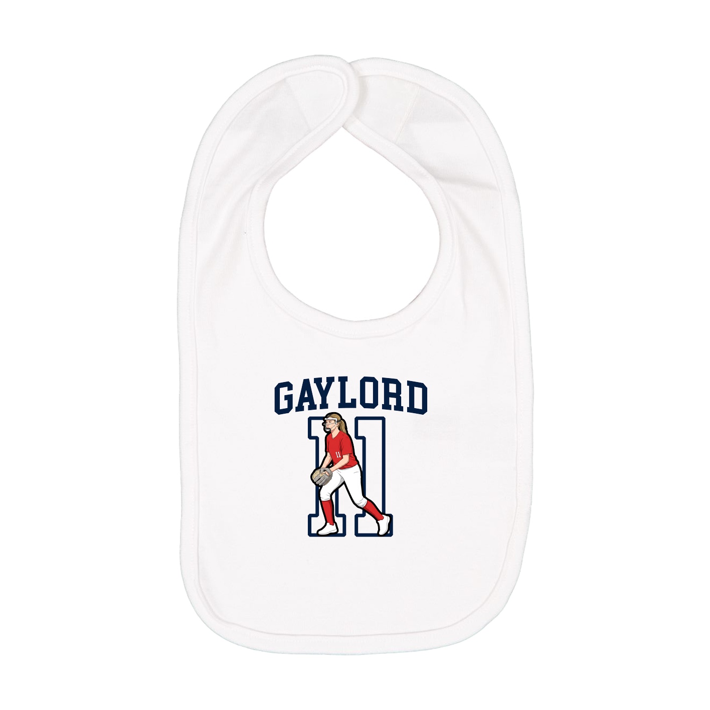 Infant Bib — Shirsey in White