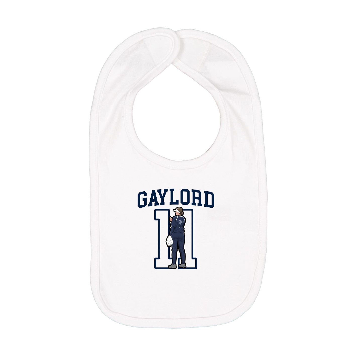 Infant Bib — Shirsey in White