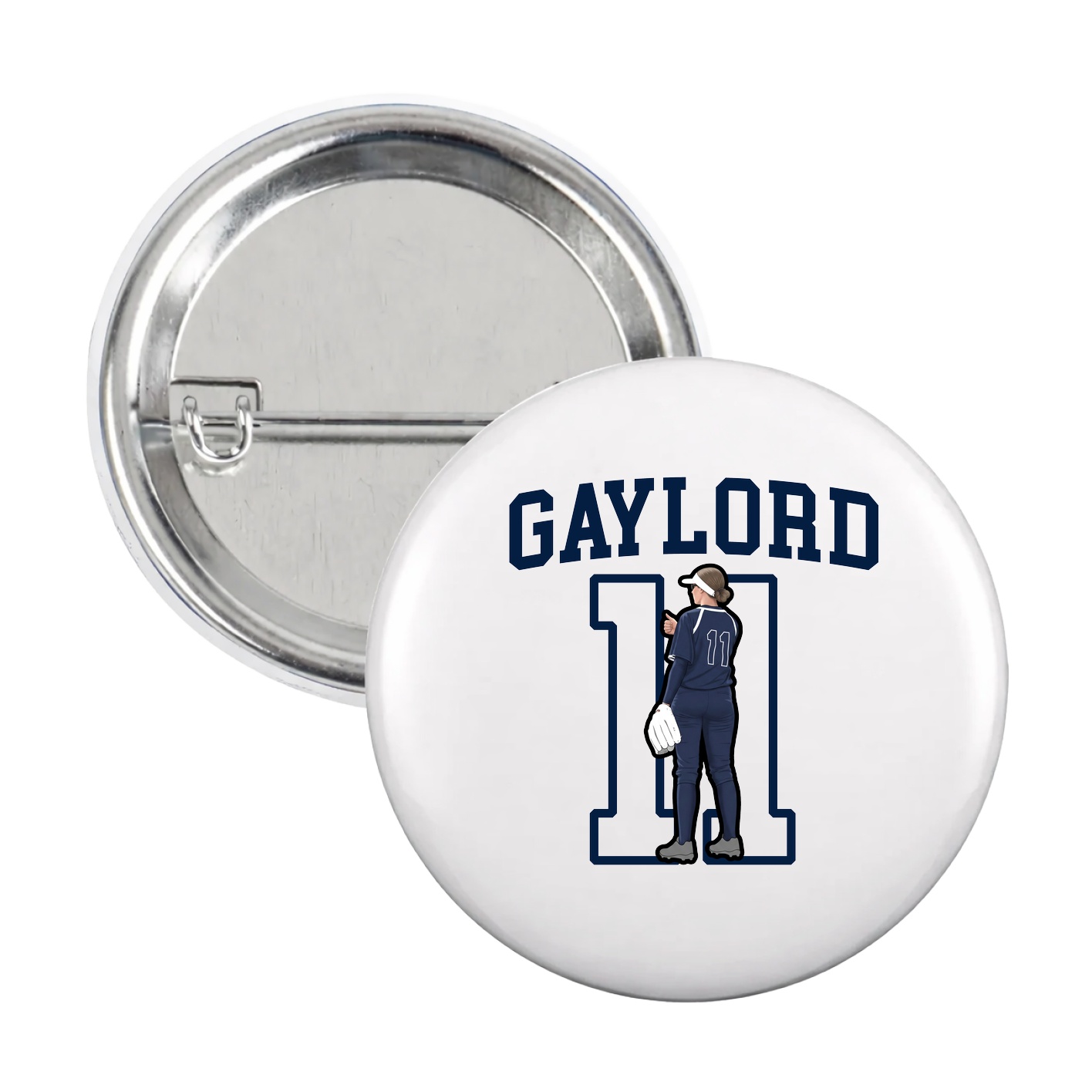 Game Day Button — Shirsey in White