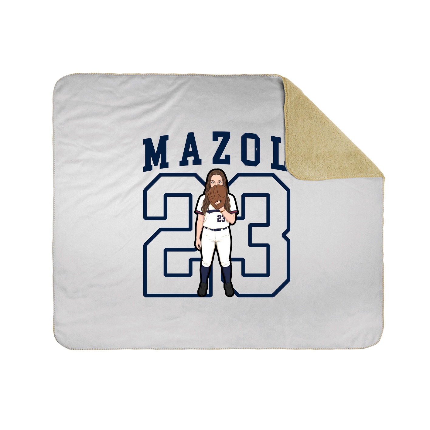 Throw Blanket — Shirsey in White
