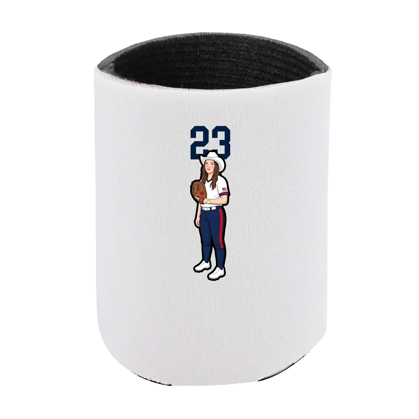 Can Holder — Number Top in White