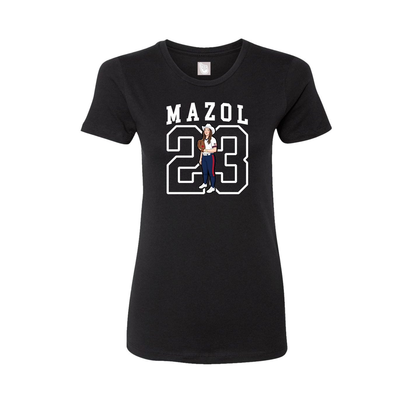 Fitted Women's Tee — Shirsey in Black