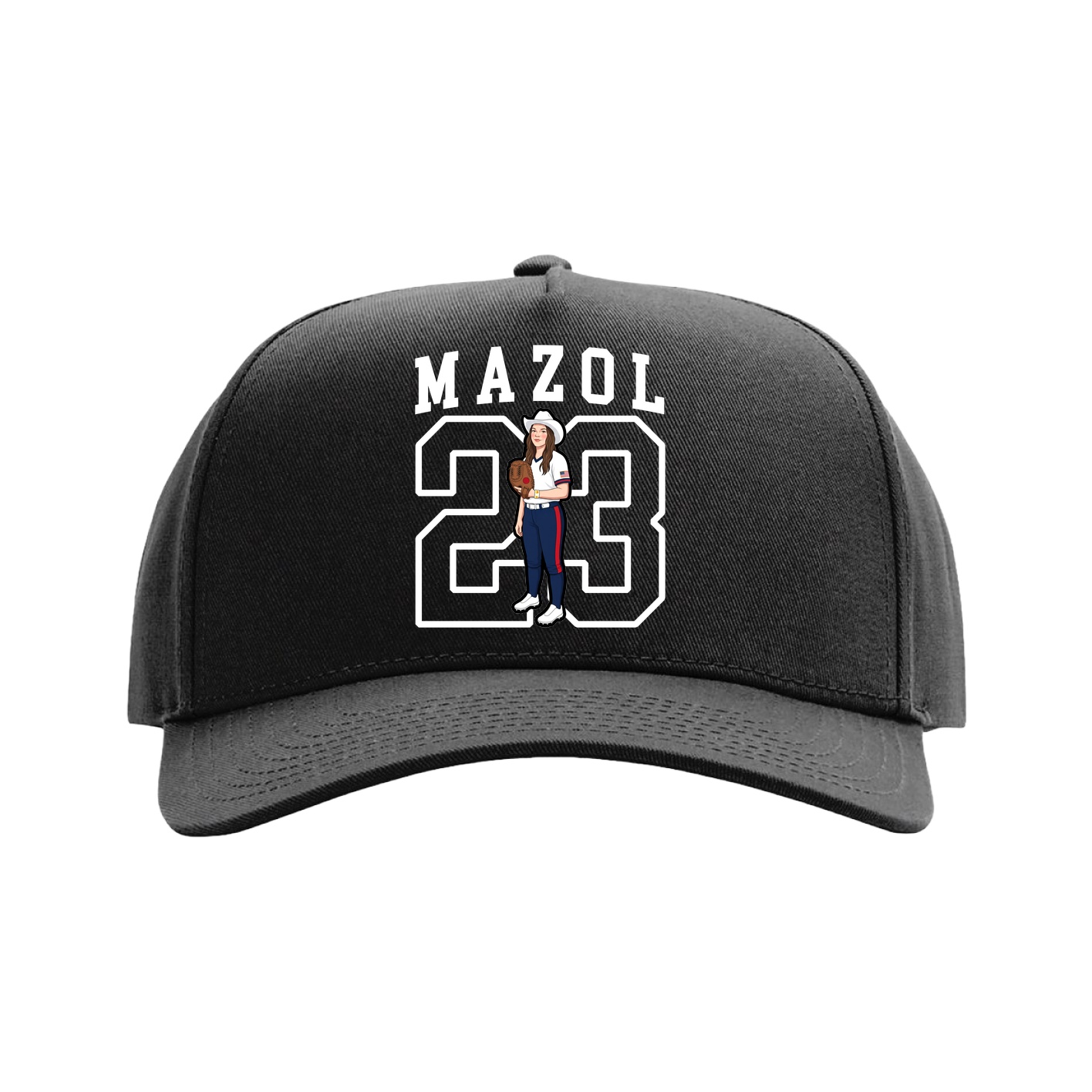 Full Fabric Five-Panel Champ Cap