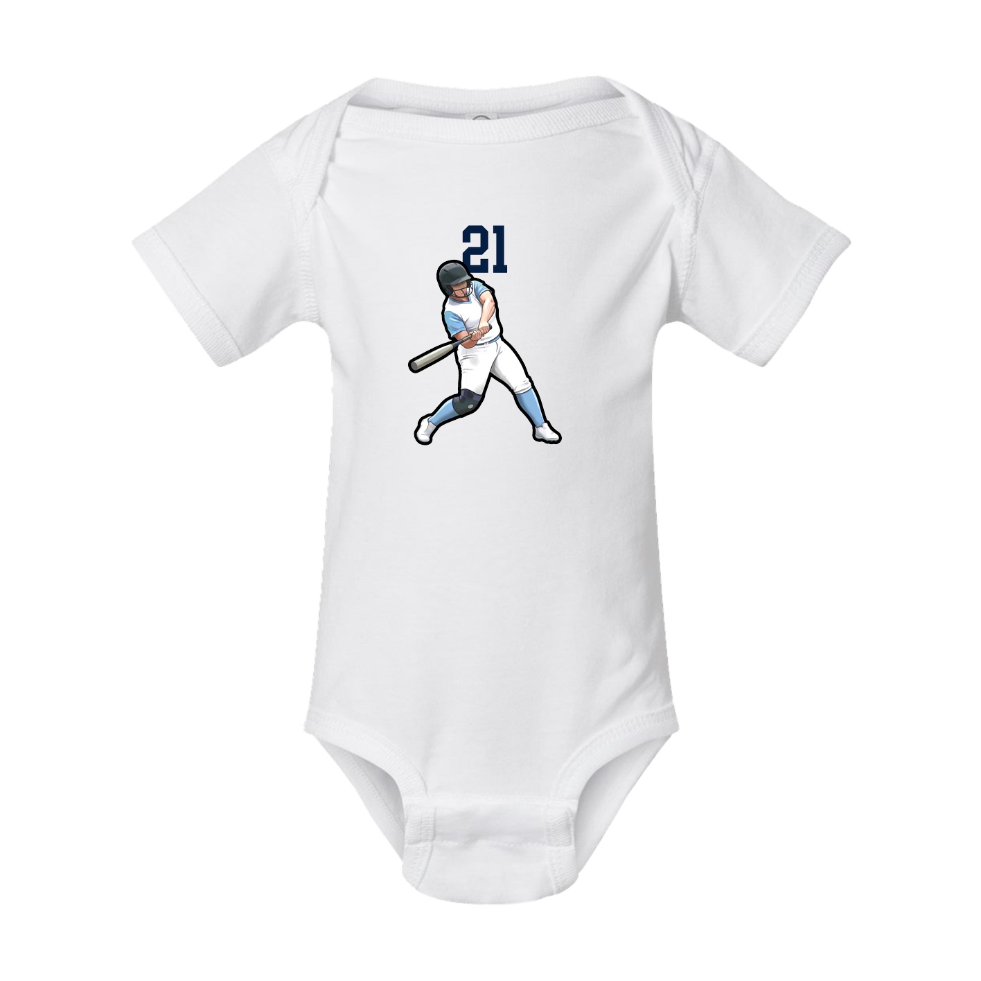 Baby Onesie — Number Top in White