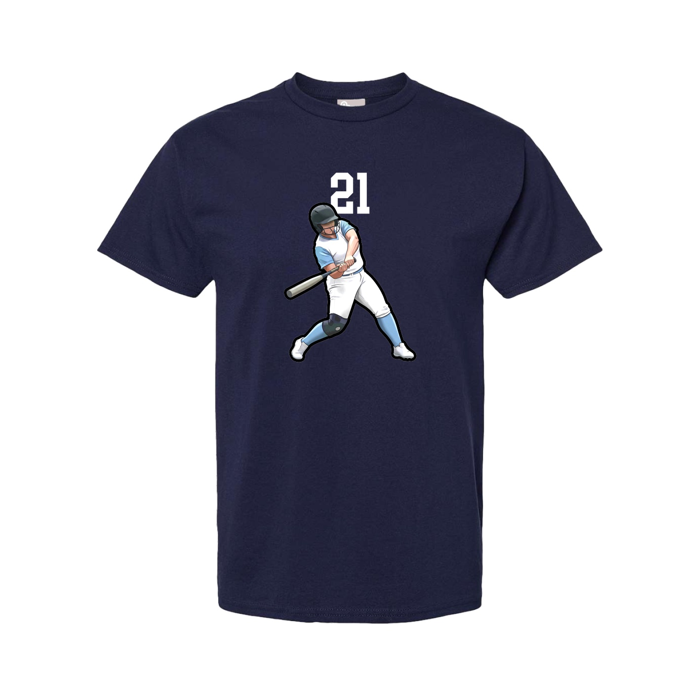 Youth Tee — Number Top in Navy