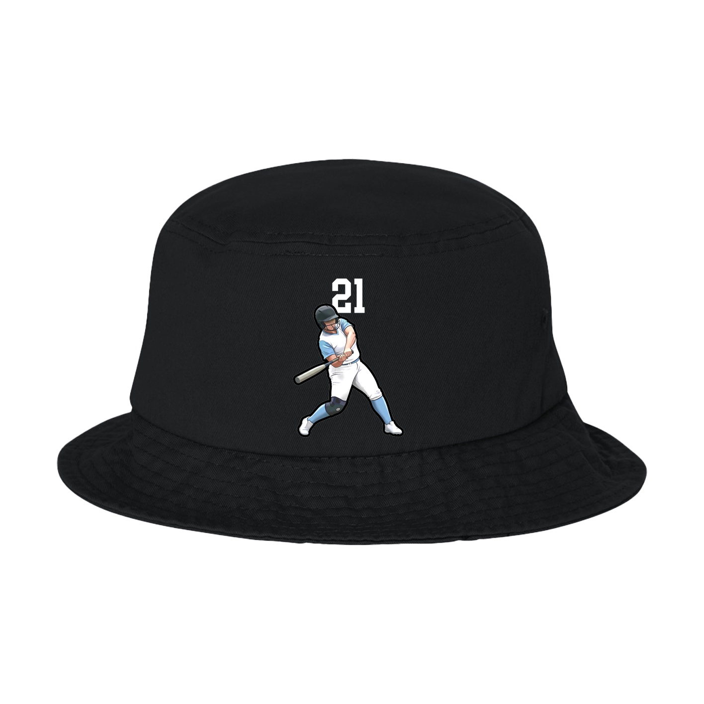 Bucket Cap — Number Top in Black