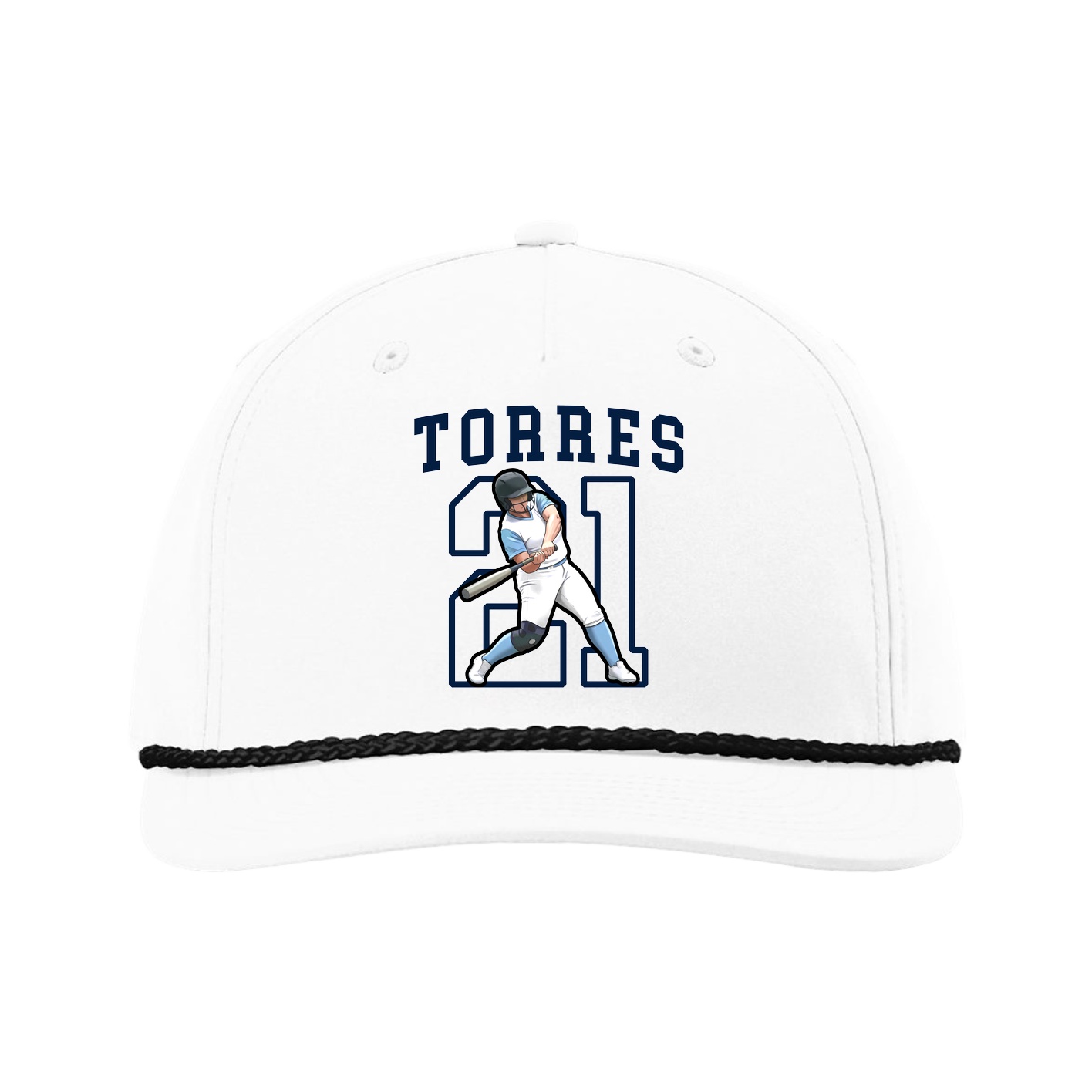 Five-Panel Classic Rope Cap — Shirsey in White