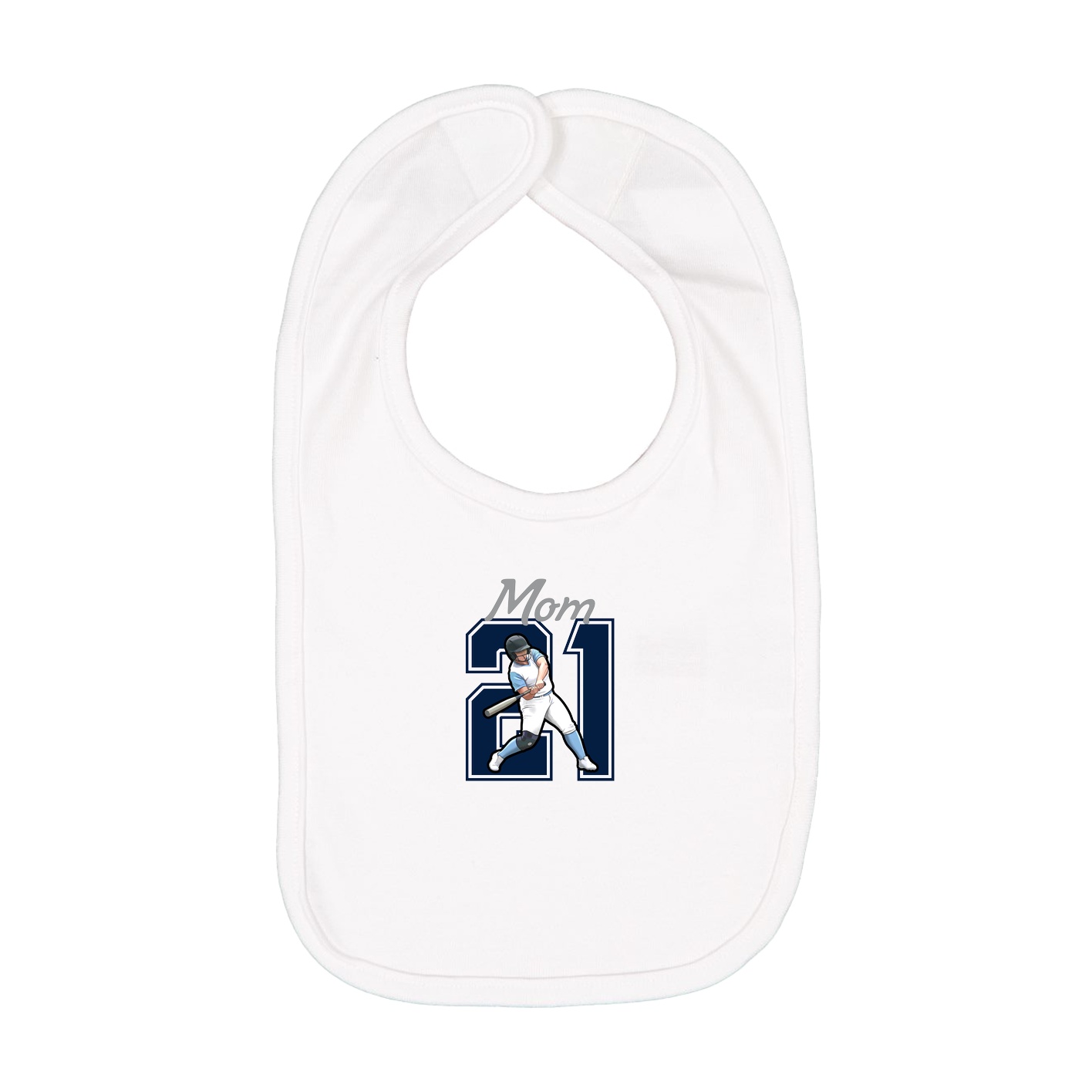 Infant Bib — Mothers Day Shirsey in White