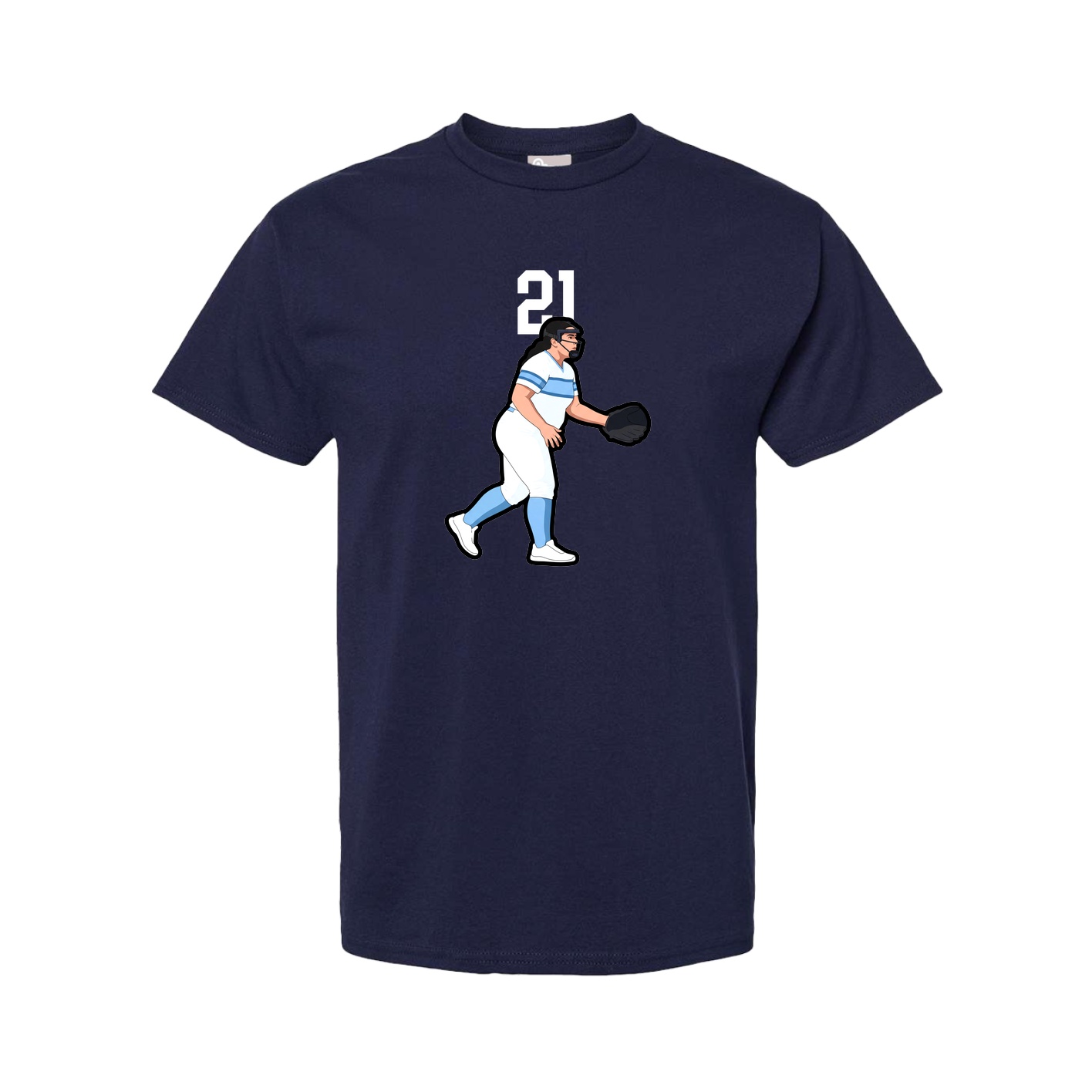 Tee — Number Top in Navy