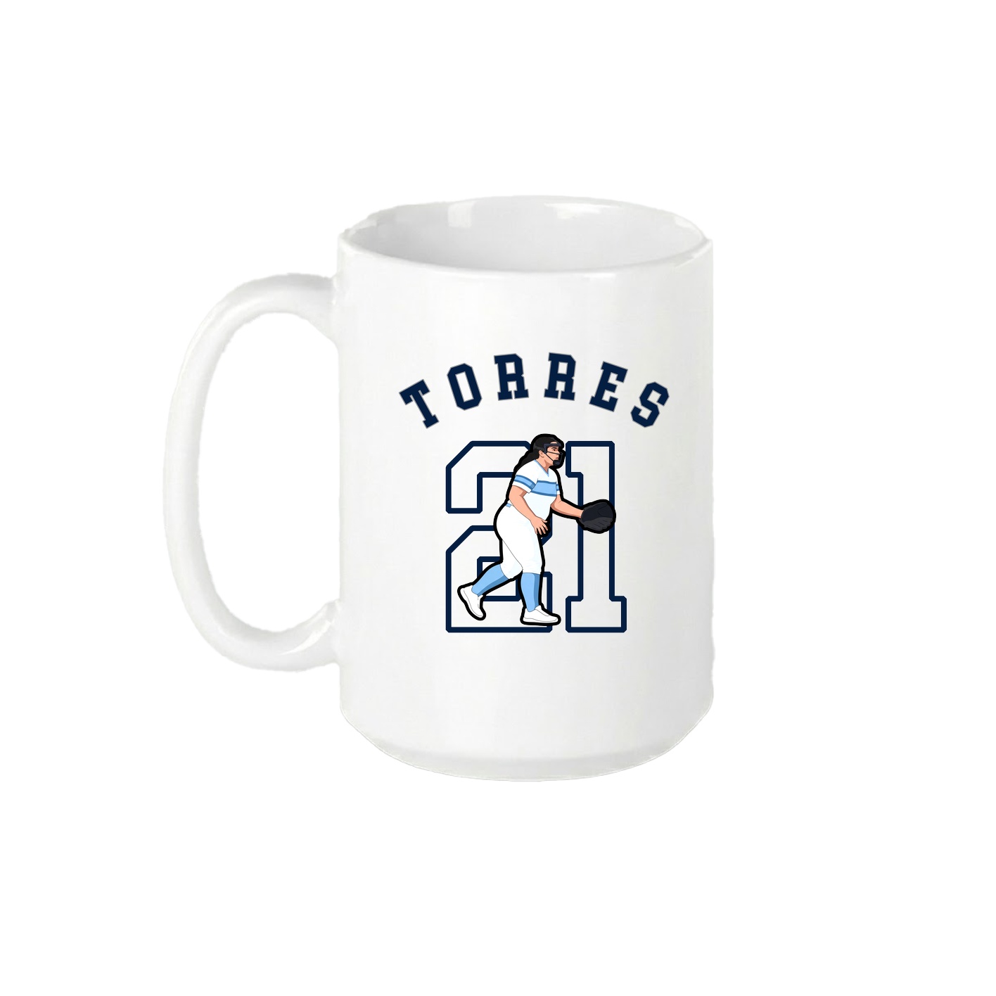 15oz Coffee Mug — Shirsey Arch in White