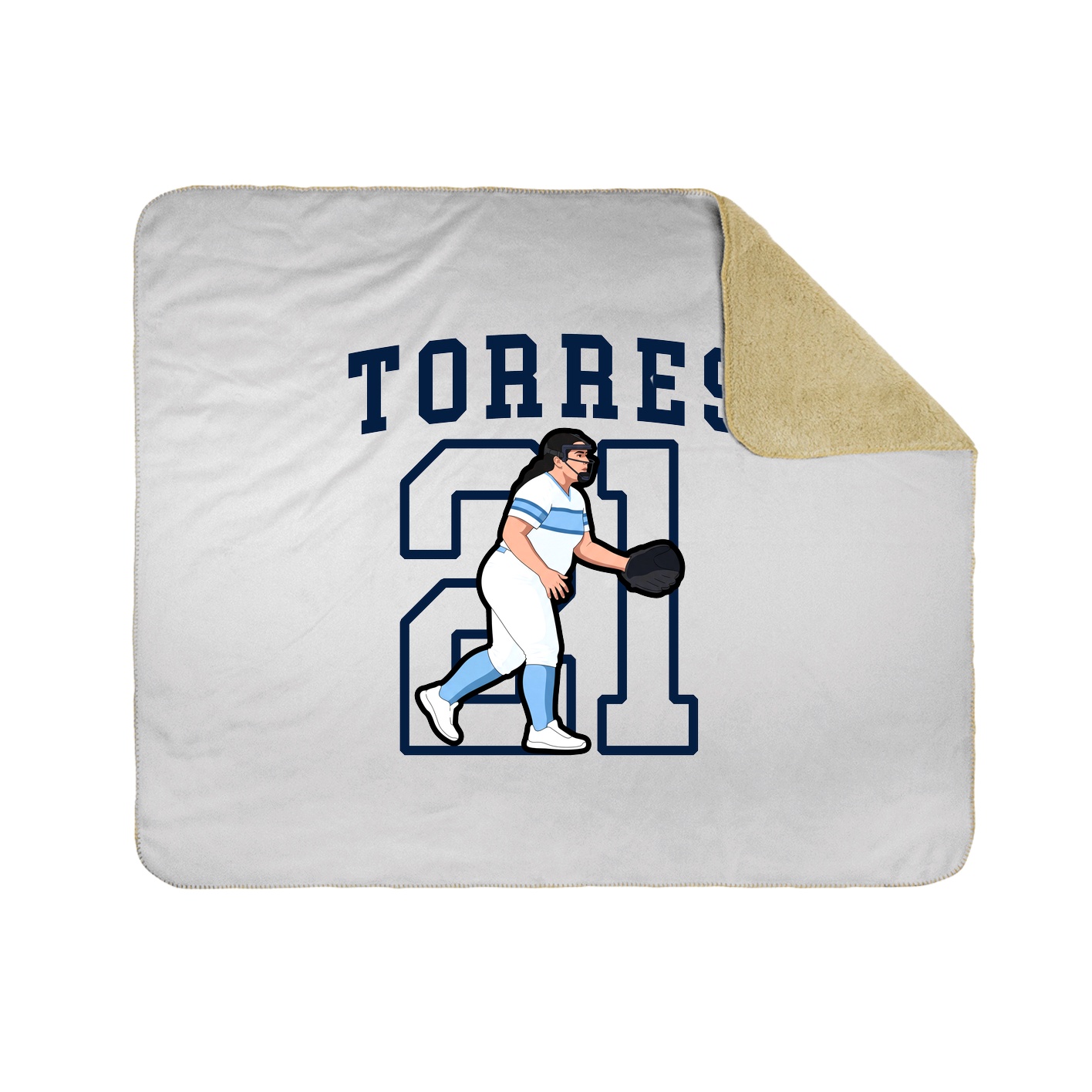 Throw Blanket — Shirsey in White