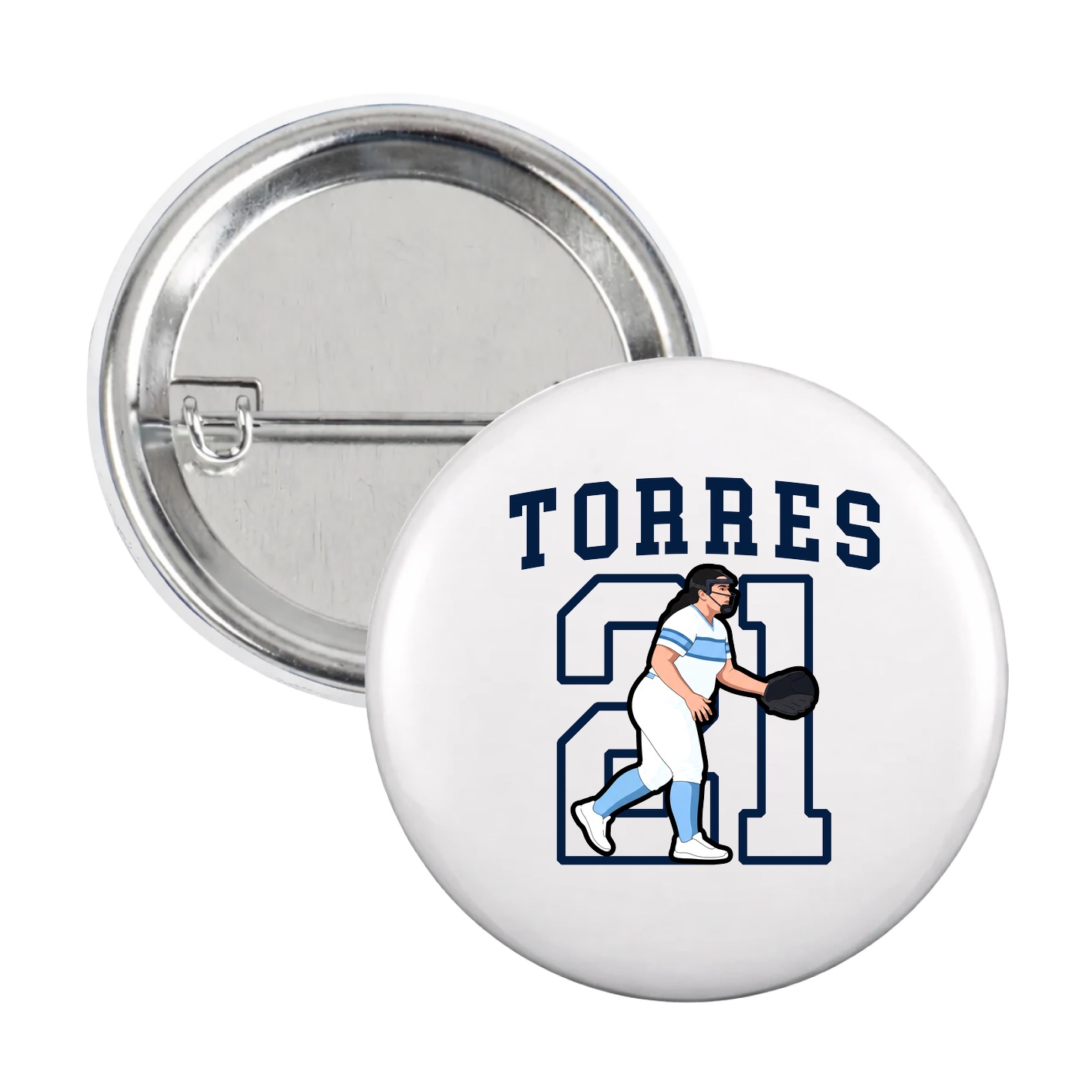 Game Day Button — Shirsey in White