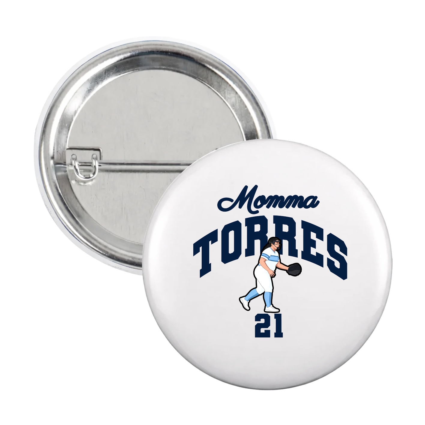 Game Day Button — Mothers Day Arch in White